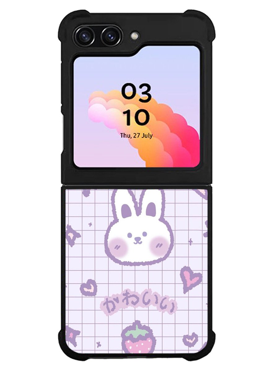 Rabbit Cute Purple Samsung Galaxy Z Flip 5 5G 2023 Case OV9051
