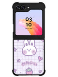 Rabbit Cute Purple Samsung Galaxy Z Flip 5 5G 2023 Case OV9051