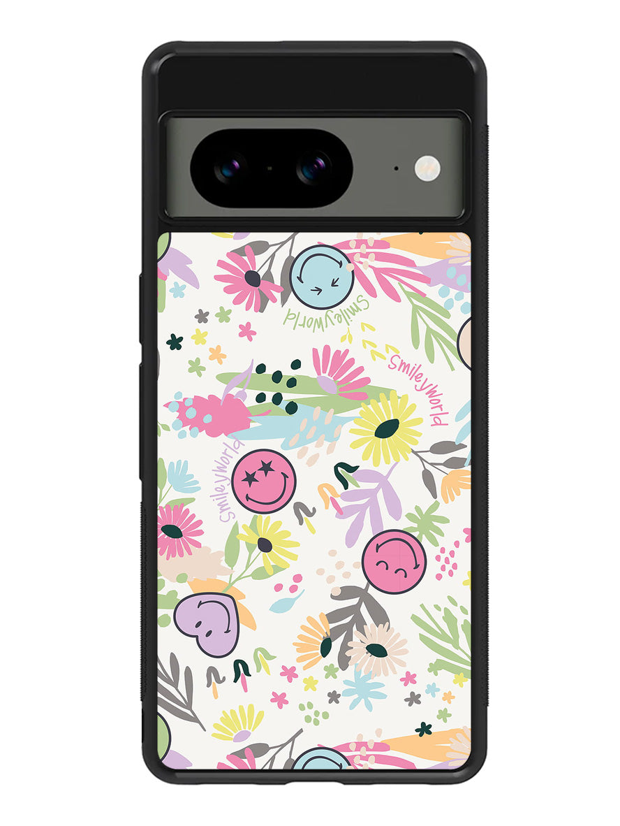 Smiley World Pattern Google Pixel 8 Case QC9048