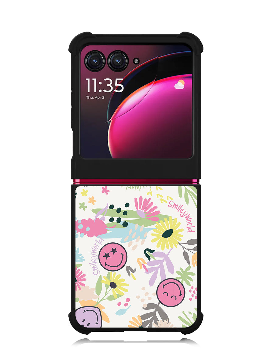 Smiley World Pattern Motorola Moto Razr Plus 2023 , Moto Razr+ 2023 Case OV9048