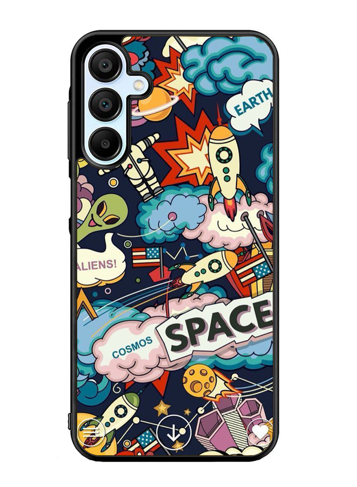 Space Sticker Samsung Galaxy A35 5G Case OV9044