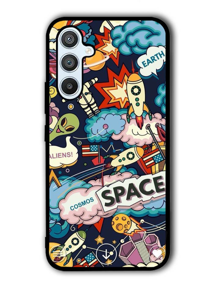 Space Sticker Samsung Galaxy A14 5G Case QC9044