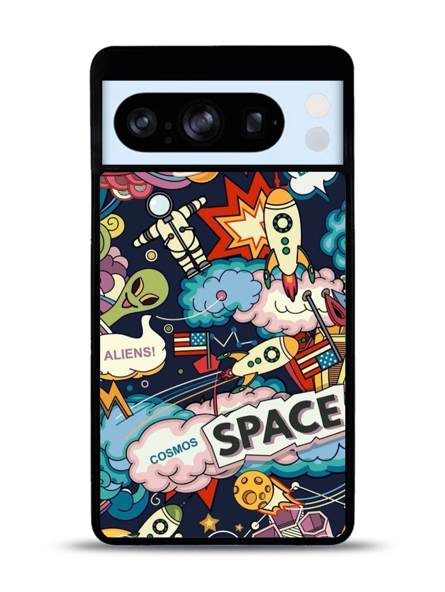 Space Sticker Google Pixel 8 Pro Case QC9044