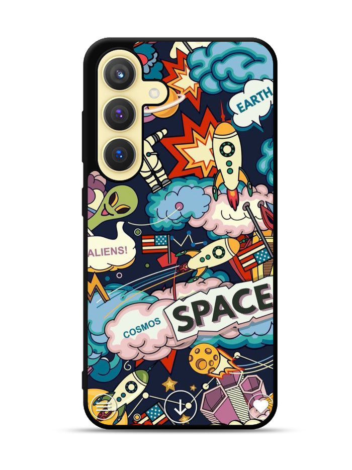 Space Sticker Samsung Galaxy S25 Plus 5G , Samsung Galaxy S25+ 5G Case OV9044