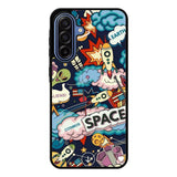 Space Sticker Samsung Galaxy A17 Case OV9044
