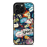Space Sticker iPhone 16 Pro Max Case OV9044