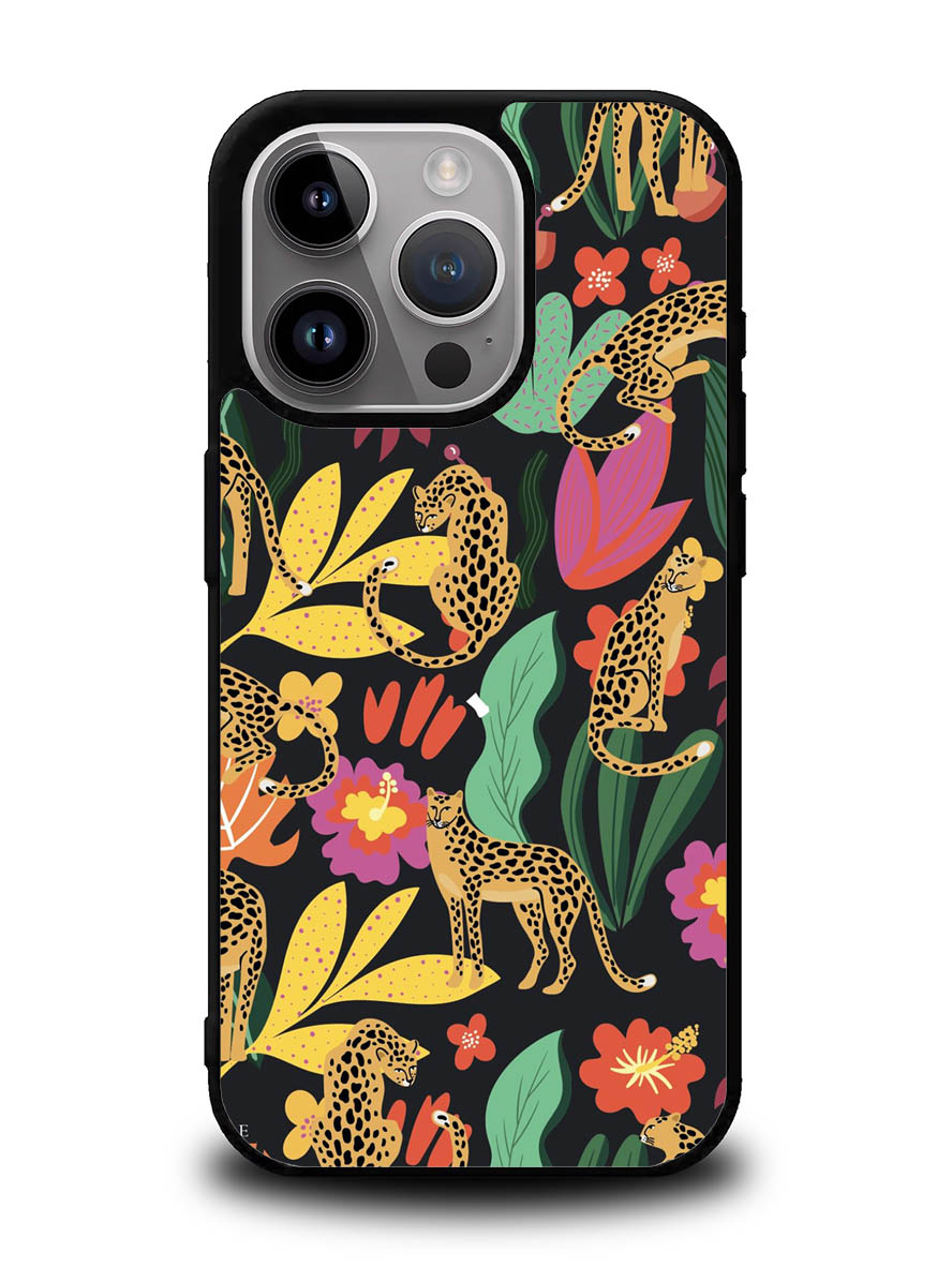 Tiger Forest Pattern iPhone 16 Pro Case OV9040