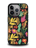 Tiger Forest Pattern iPhone 16 Pro Max Case QC9040