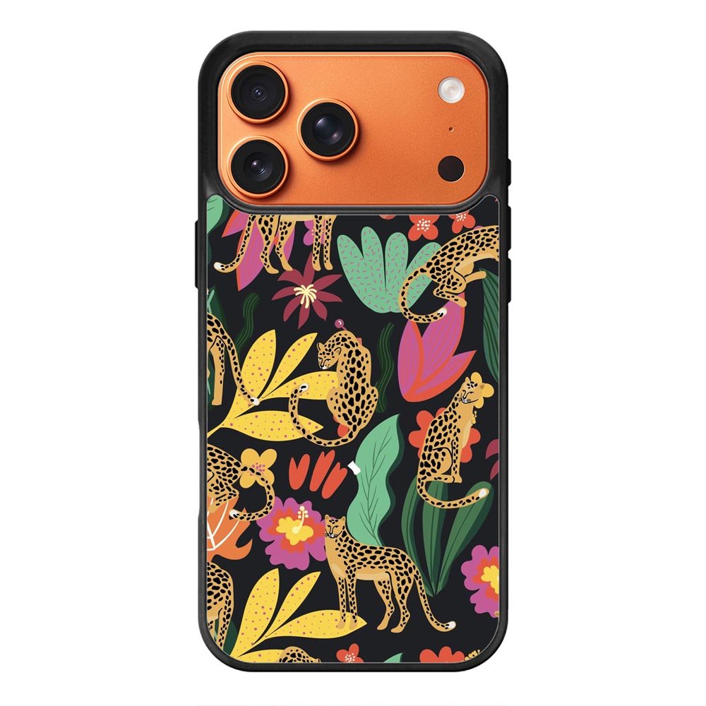 Tiger Forest Pattern iPhone 17 Pro Case QC9040