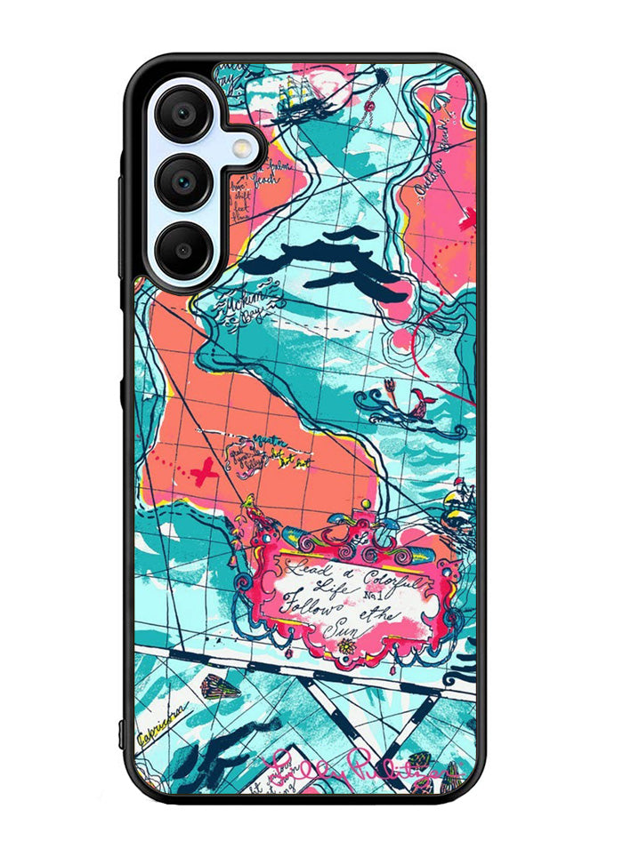 Lilly Pulitzer Map Samsung Galaxy A35 5G Case OV9031