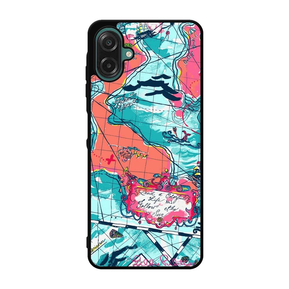 Lilly Pulitzer Map Samsung Galaxy A07 Case QC9031