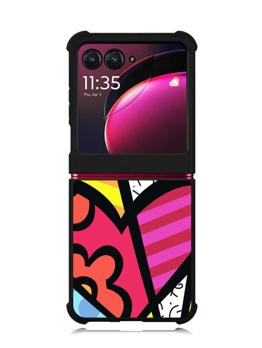 Romero Britto Love Motorola Moto Razr Plus 2023 , Moto Razr+ 2023 Case OV9035