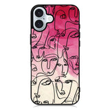 Abstract Illustrasi iPhone 16 Plus Case QC11229
