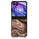 Marble Brown Motorola Moto Razr Plus 2024 , Moto Razr+ 2024 Case OV11134