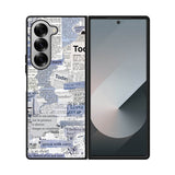 Newspaper Vintage Samsung Galaxy Z Fold 7 5G Case OV10987