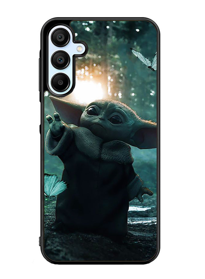 Baby Yoda In The Forest Love Butterfly Samsung Galaxy A15 5G Case