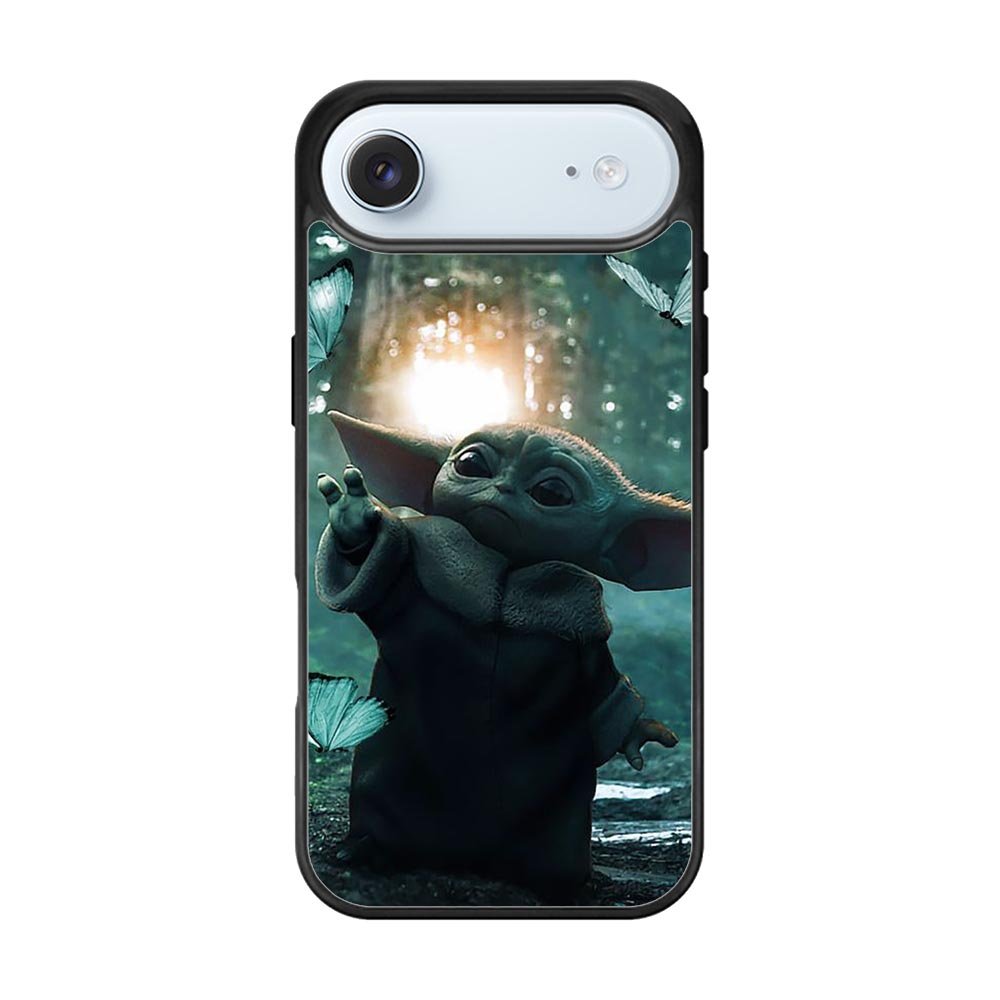 Baby Yoda In The Forest Love Butterfly iPhone Air Case