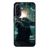 Baby Yoda In The Forest Love Butterfly Samsung Galaxy A17 Case