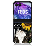 Cow Sunflower Motorola Moto Razr Plus 2024 , Moto Razr+ 2024 Case OV10919