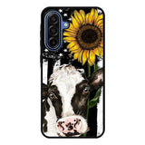 Cow Sunflower Samsung Galaxy A17 Case QC10919