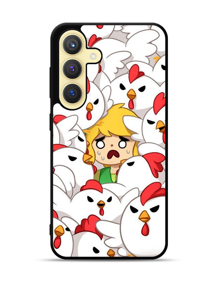 Legend of Zelda Angry Cuckoos Samsung Galaxy S24 FE 5G Case OV10888