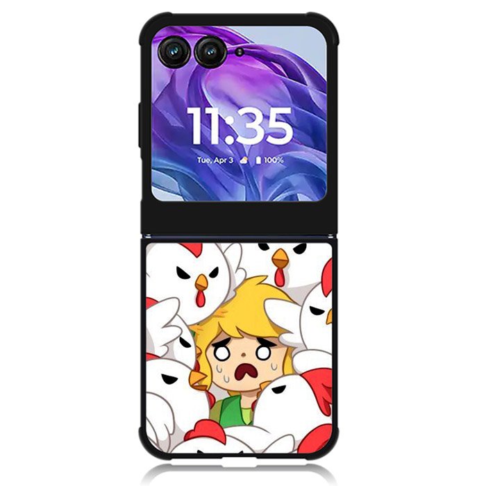 Legend of Zelda Angry Cuckoos Motorola Moto Razr Plus 2024 , Moto Razr+ 2024 Case OV10888