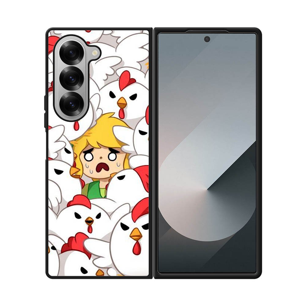 Legend of Zelda Angry Cuckoos Samsung Galaxy Z Fold 7 5G Case OV10888