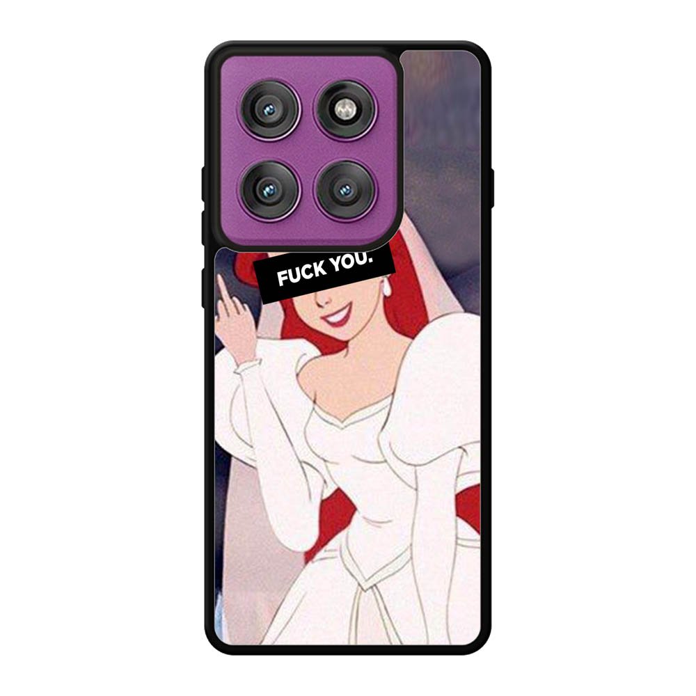 Princess Ariel Middle Finger Motorola Moto Edge 60 Pro Case QC10794