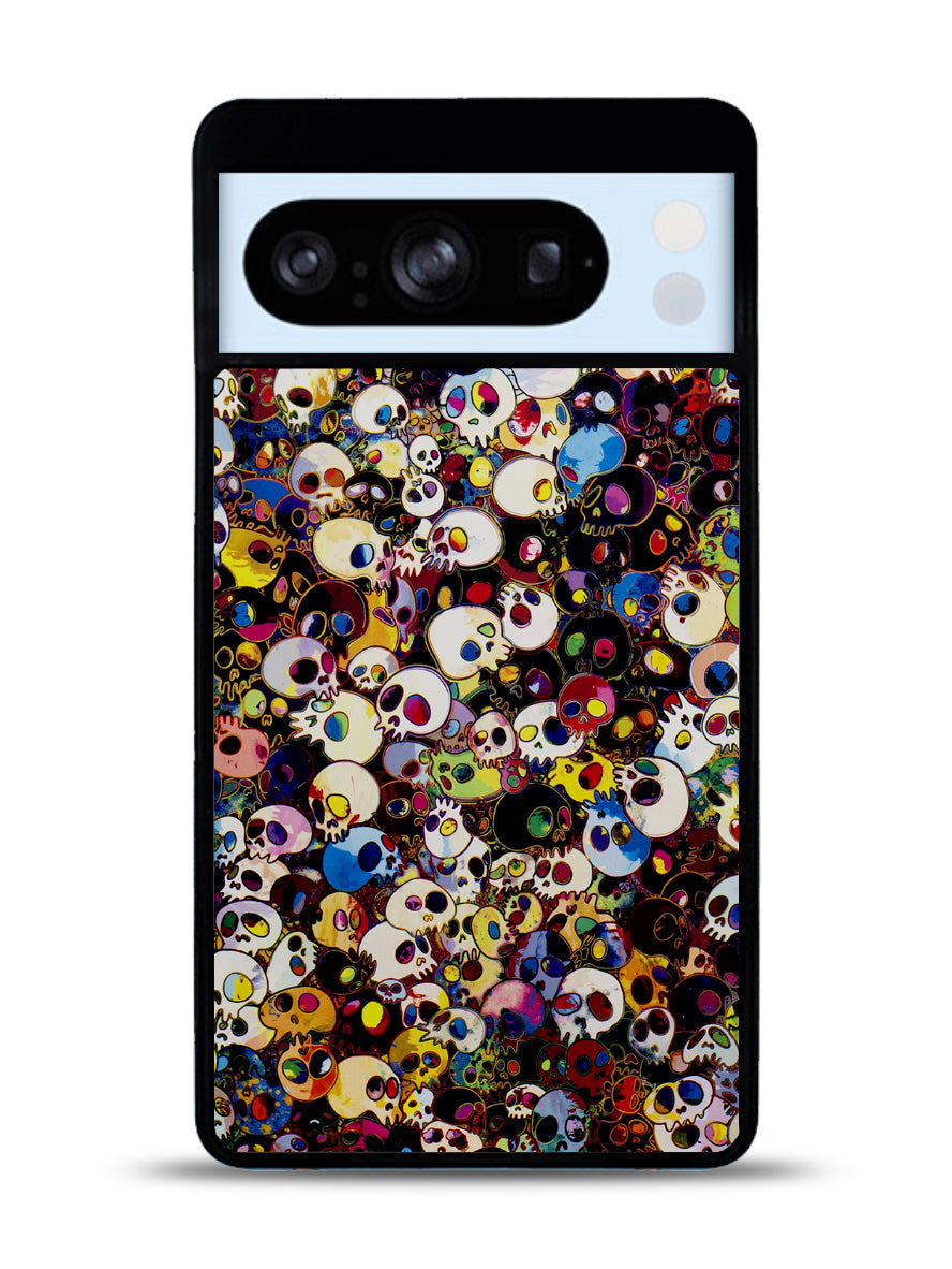 Takashi Murakami Color Skull Google Pixel 8 Pro Case QC10838