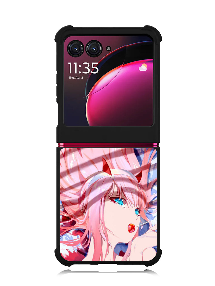 Sakura Zero Two Darling Motorola Moto Razr Plus 2023 , Moto Razr+ 2023 Case