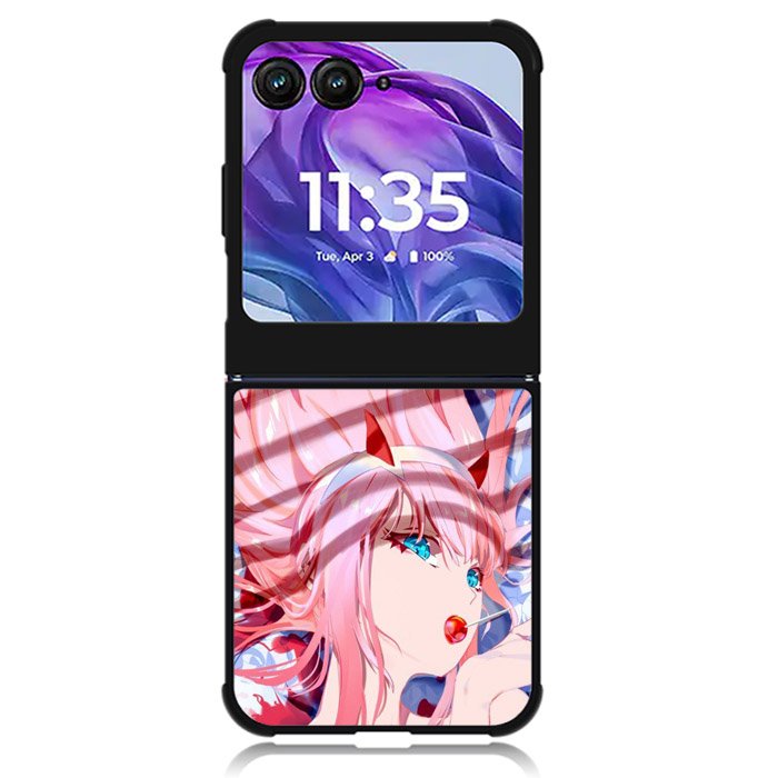 Sakura Zero Two Darling Motorola Moto Razr Plus 2024 , Moto Razr+ 2024 Case