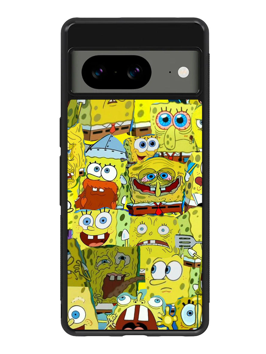 Spongebob Yellow Meme Collage Google Pixel 8A Case QC10437