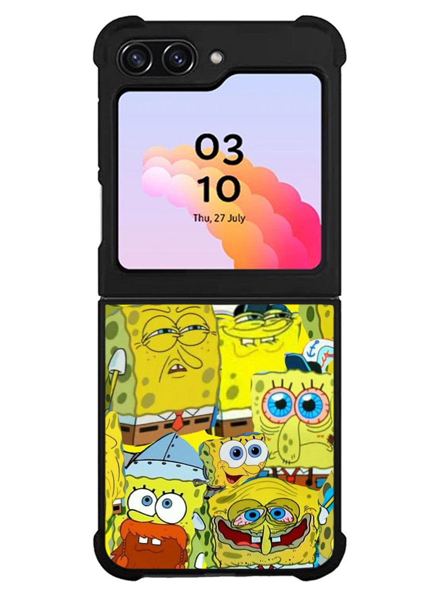 Spongebob Yellow Meme Collage Samsung Galaxy Z Flip 5 5G 2023 Case OV10437