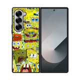 Spongebob Yellow Meme Collage Samsung Galaxy Z Fold 7 5G Case QC10437