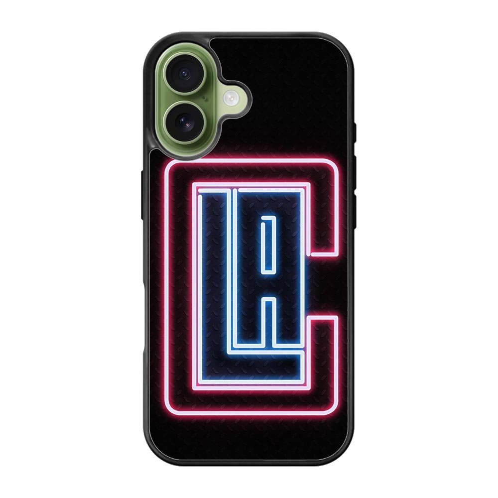 Los Angeles Clippers Neon iPhone 17 Case OV9370