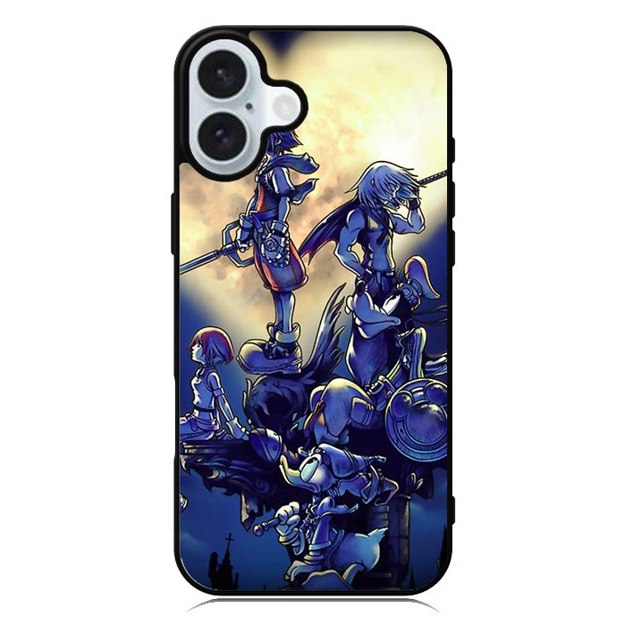 Anime Kingdom Hearts Dark iPhone 16 Plus Case QC3805