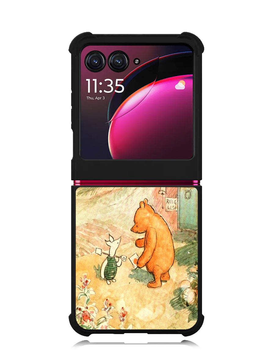 winnie the pooh vintage Motorola Moto Razr Plus 2023 , Moto Razr+ 2023 Case