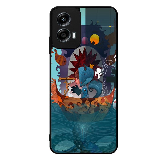 Where the Wild Things Are cartoon Wallpaper Motorola Moto G Play 2024 Case OV1494