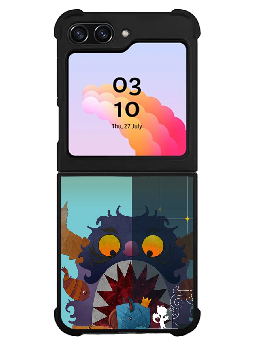 Where the Wild Things Are cartoon Wallpaper Samsung Galaxy Z Flip 5 5G 2023 Case OV1494