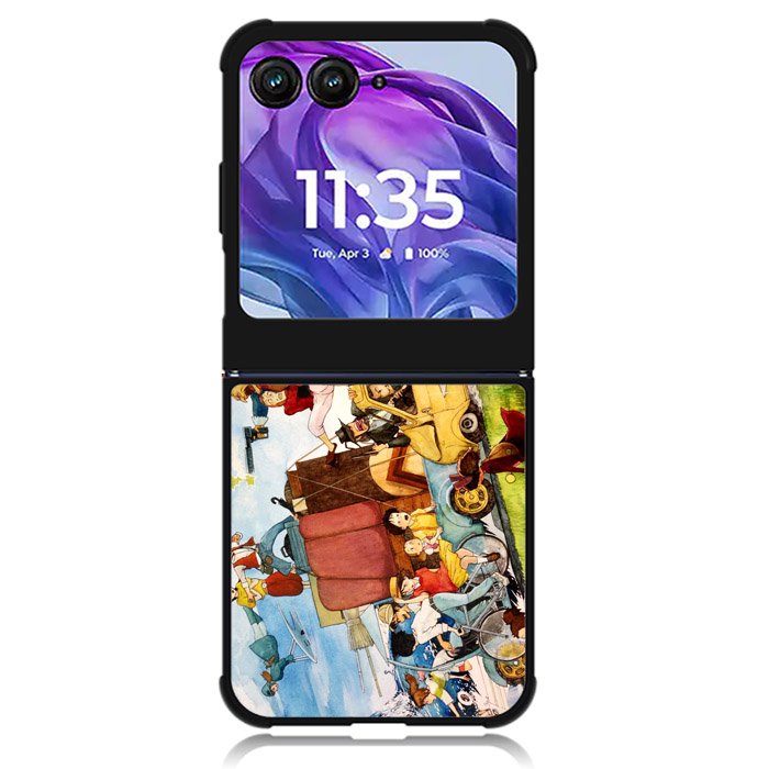 studio ghibli characters Motorola Moto Razr Plus 2024 , Moto Razr+ 2024 Case OV1505