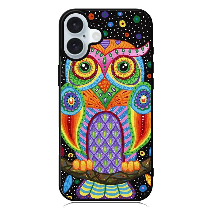 Little Colorful Owl iPhone 16 Plus Case QC1511