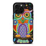 Little Colorful Owl iPhone 16 Pro Max Case OV1511