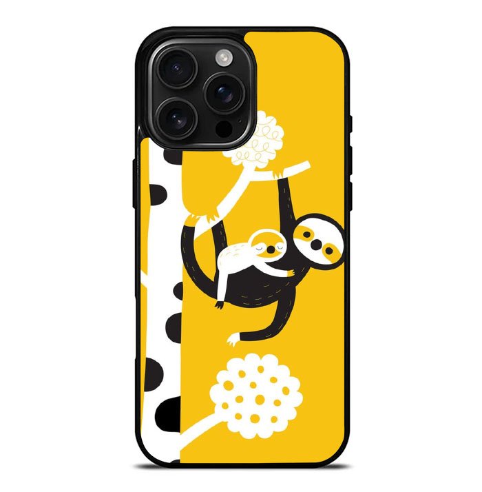 Mommy Sloth FLN0015 iPhone 16 Pro Max Case