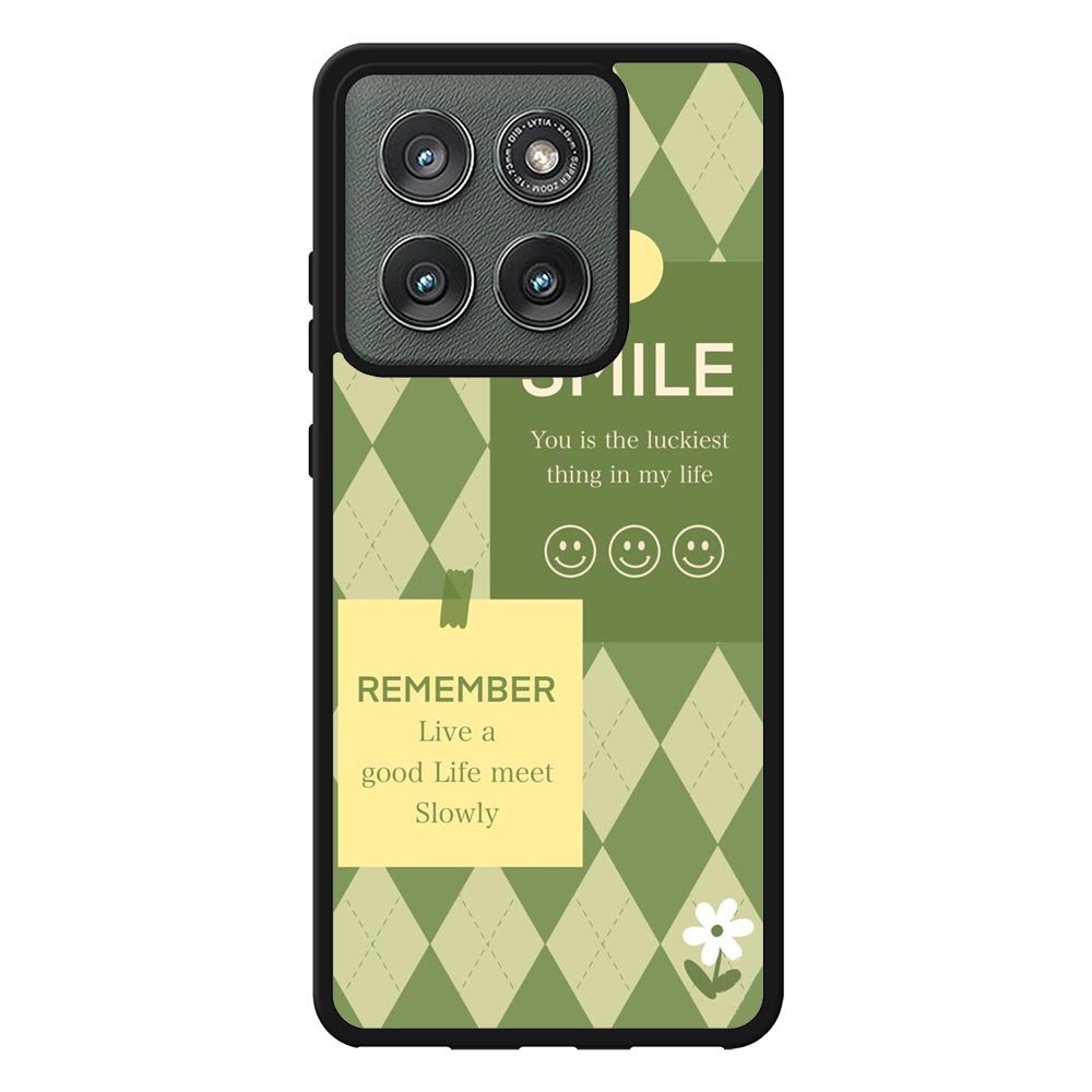 smile green FLN0072 Motorola Moto Edge 2025 Case