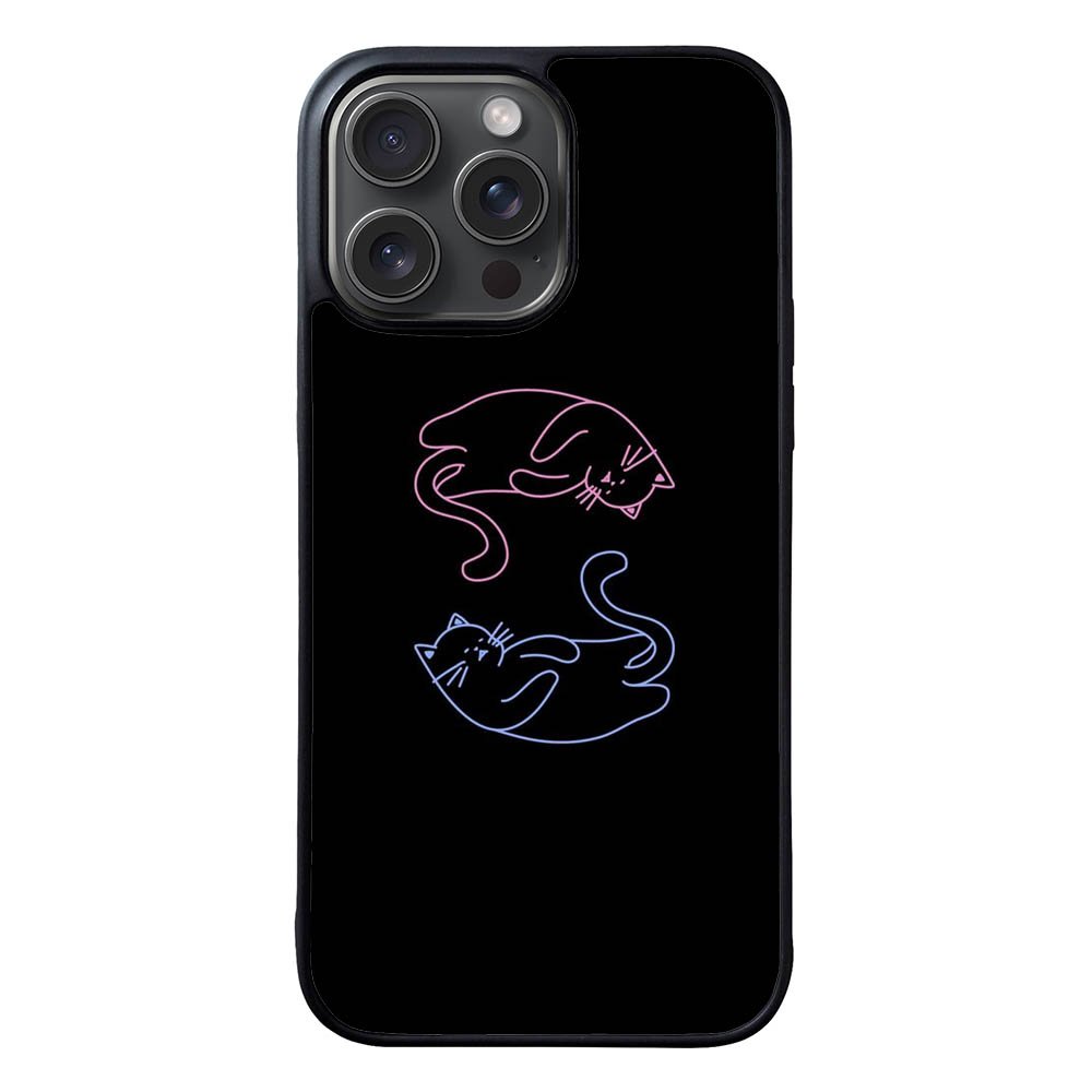 Couple cat FLN0116 iPhone 15 Pro Max Case