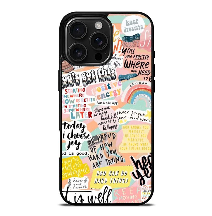Quotes sticker FLN0140 iPhone 16 Pro Max Case