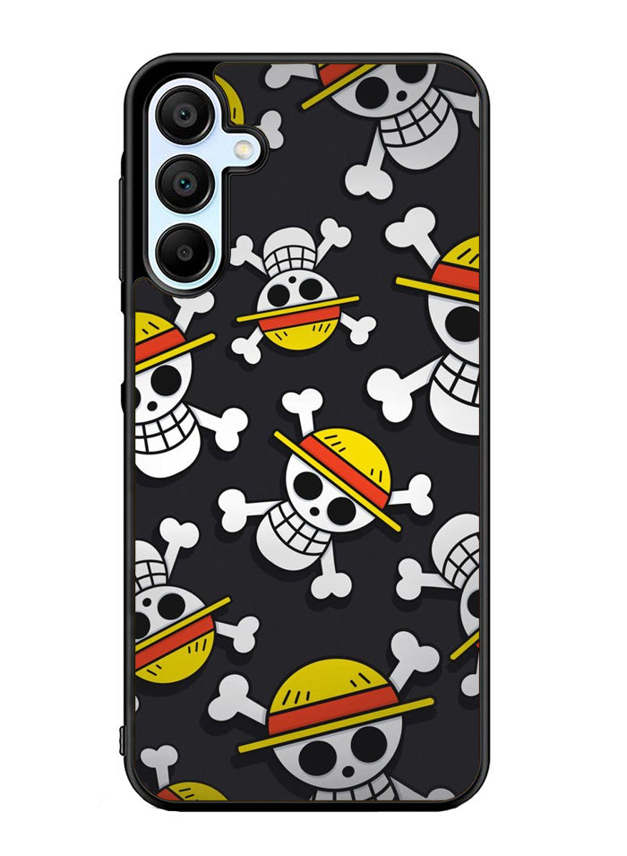 One Piece Straw Hat Pirates Logo Dark Samsung Galaxy A35 5G Case OV10993