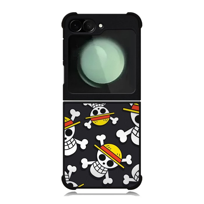 One Piece Straw Hat Pirates Logo Dark Samsung Galaxy Z Flip 6 5G 2024 Case OV10993