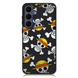 One Piece Straw Hat Pirates Logo Dark Samsung Galaxy S25 FE Case OV10993