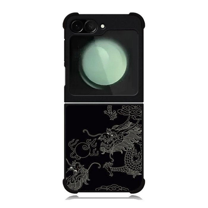 Dragon black and white Samsung Galaxy Z Flip 6 5G 2024 Case OV11078